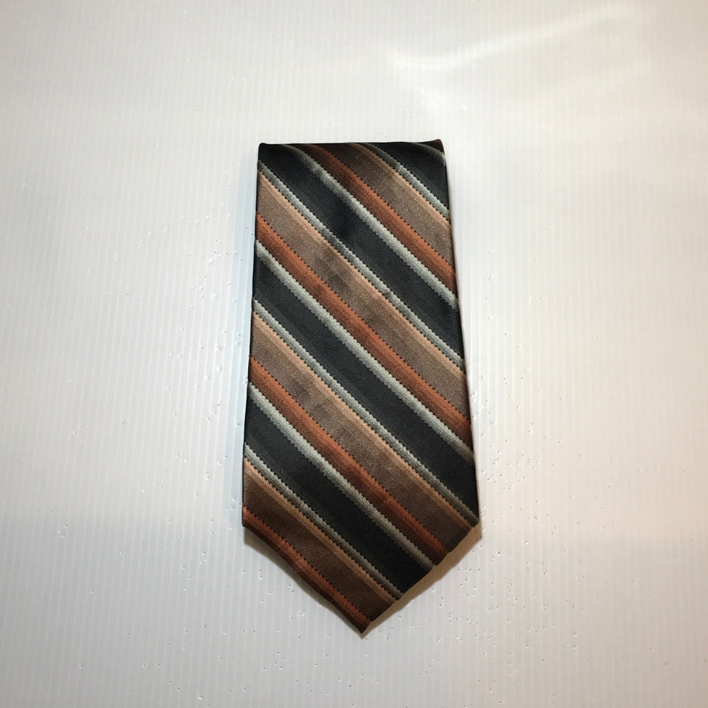 Pierre Cardin Striped Silk Classic Wide Men Necktie